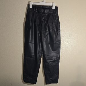 H&M Women Black Pleather